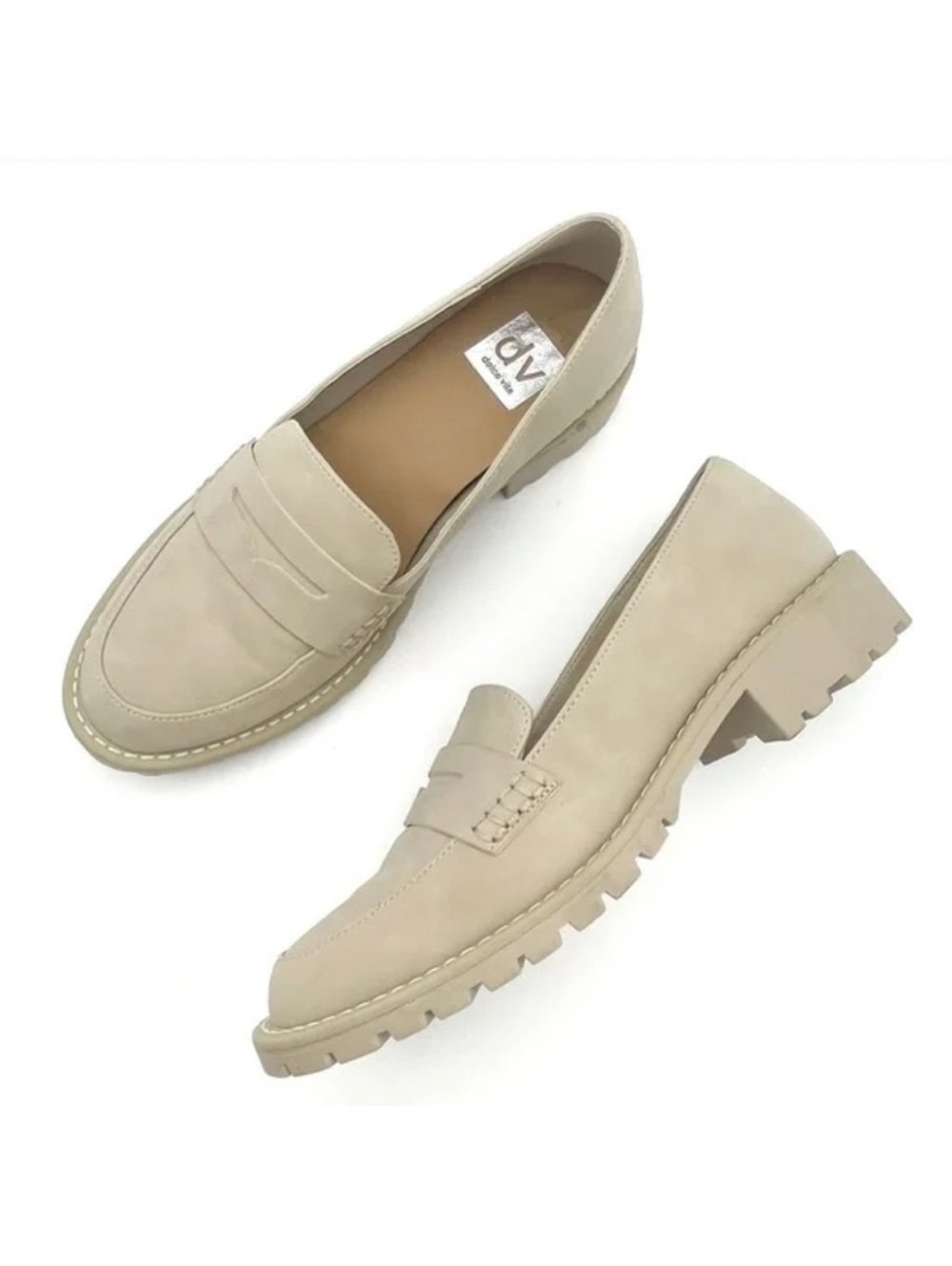 DV by Dolce Vita Tan Lug Loafers Size 9 NEW